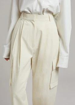 Blossom Gianna Cargo Pants - Cream