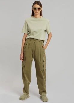 Blossom Gianna Cargo Pants - Olive