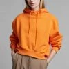 The Frankie Shop CLOTHING Greta Cropped Hoodie - Tangerine