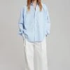 Hash Men Gus Oversized Shirt - Blue