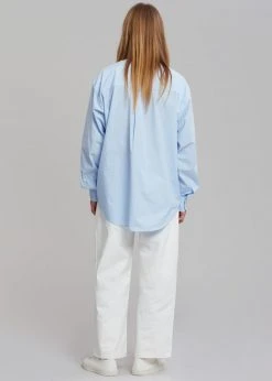 Hash Men Gus Oversized Shirt - Blue