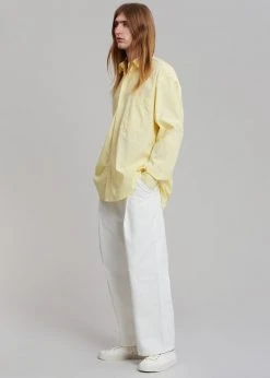 Hash Gus Oversized Shirt - Lemon Men