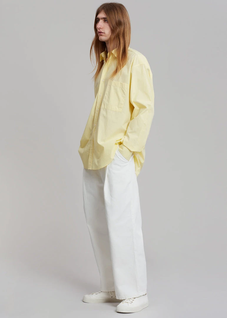 Hash Gus Oversized Shirt - Lemon Men