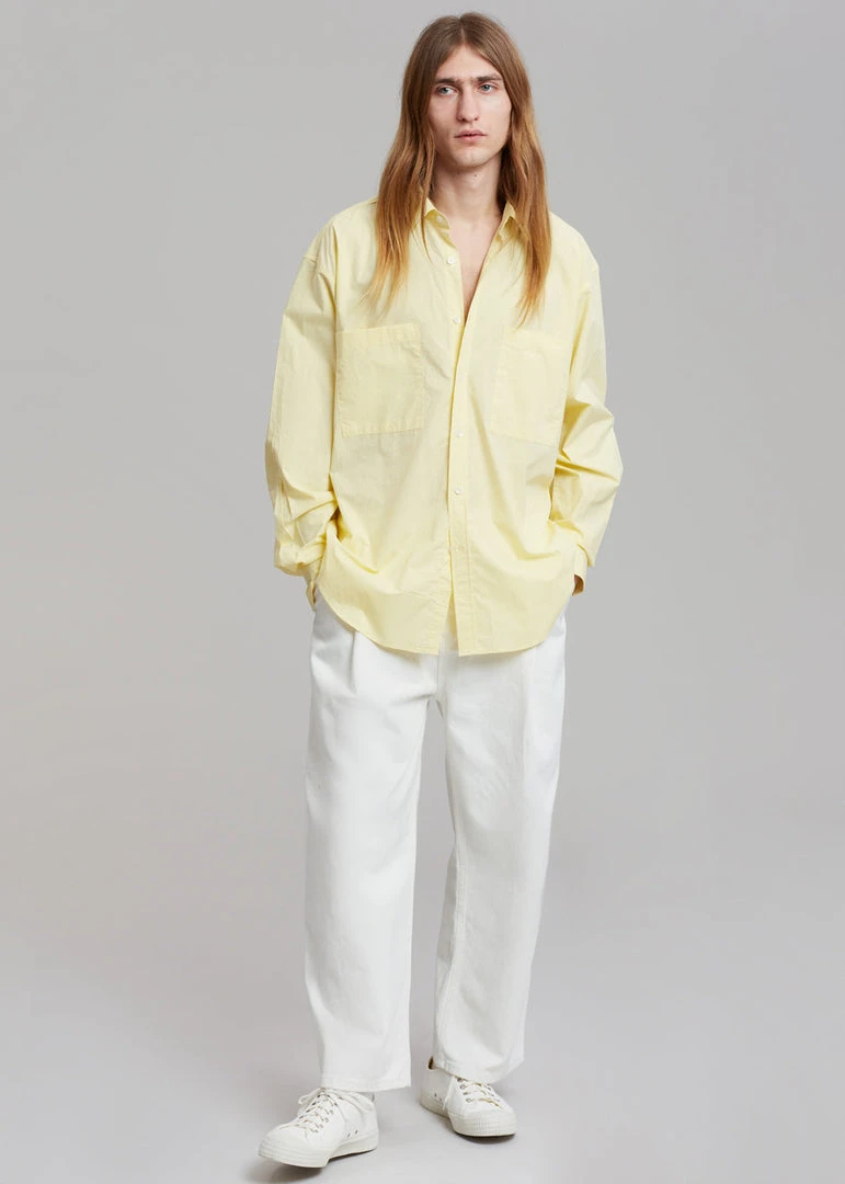 Hash Gus Oversized Shirt - Lemon Men