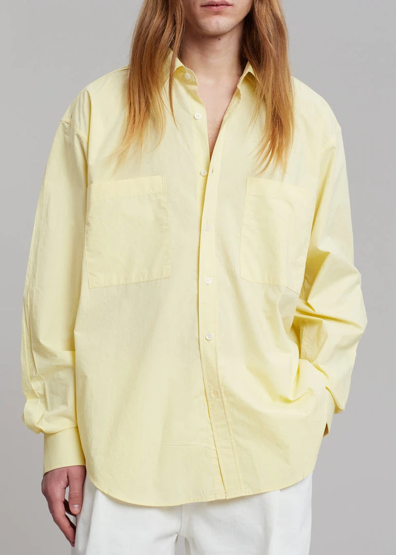 Hash Gus Oversized Shirt - Lemon Men