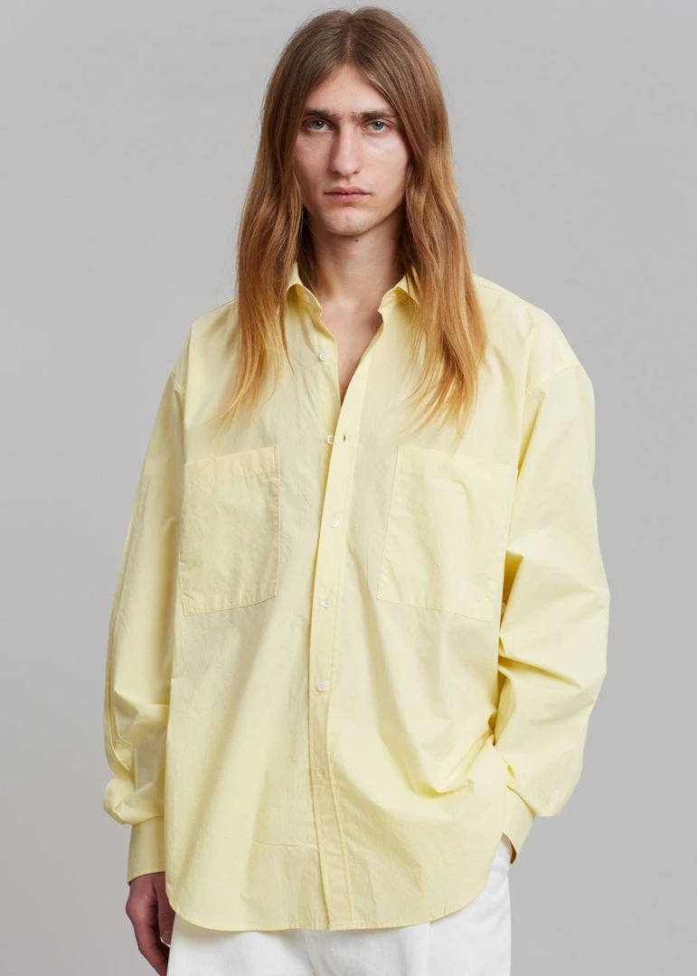 Hash Gus Oversized Shirt - Lemon Men