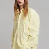 Hash Gus Oversized Shirt - Lemon Men