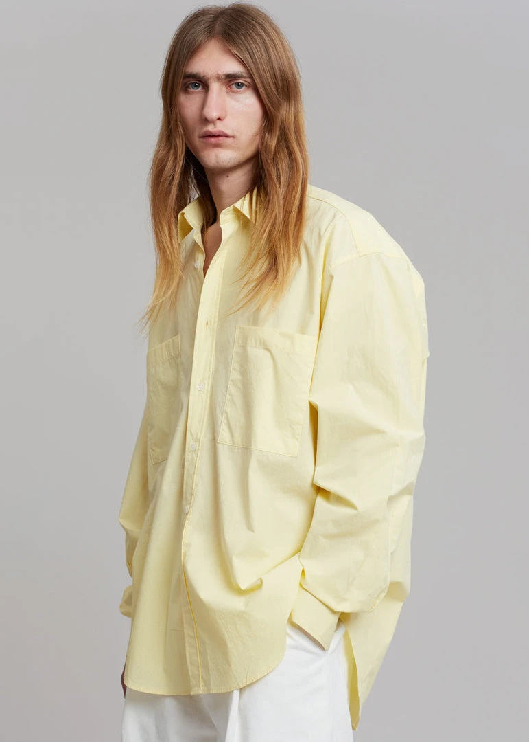 Hash Gus Oversized Shirt - Lemon Men