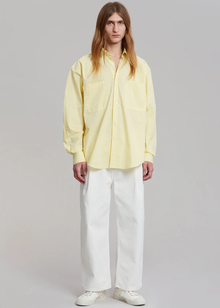 Hash Gus Oversized Shirt - Lemon Men