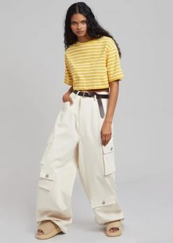 The Frankie Shop CLOTHING Hailey Oversized Cargo Pants - Beige