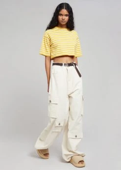 The Frankie Shop CLOTHING Hailey Oversized Cargo Pants - Beige