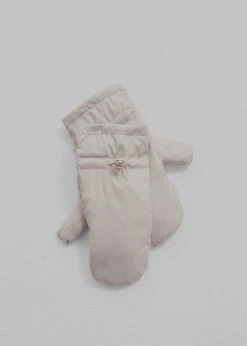 Cafe Noir Hal Puffy Mittens - Light Taupe ACCESSORIES