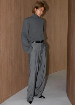 The Frankie Shop Hama Turtleneck - Charcoal CLOTHING