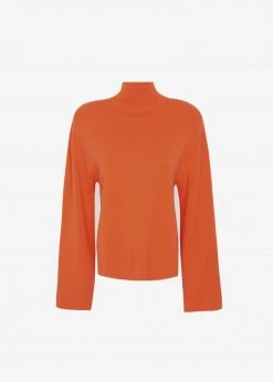 The Frankie Shop Hama Turtleneck - Tangerine CLOTHING