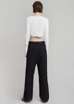Blossom CLOTHING Hani Slit Pants - Black