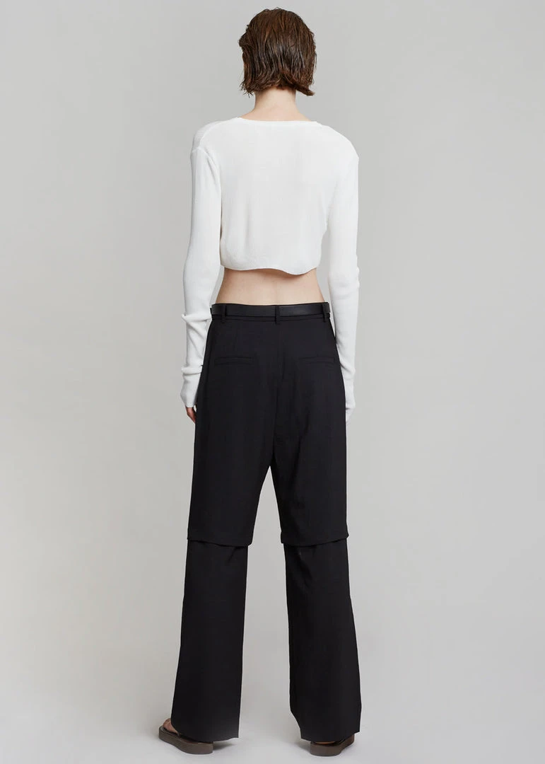 Blossom CLOTHING Hani Slit Pants - Black