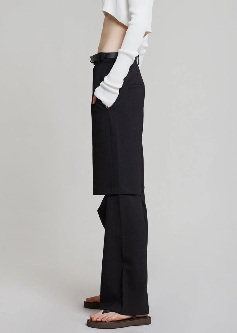 Blossom CLOTHING Hani Slit Pants - Black