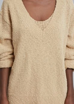 Paper Moon Hart V-Neck Sweater - Sahara