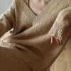 Paper Moon Hart V-Neck Sweater - Sahara
