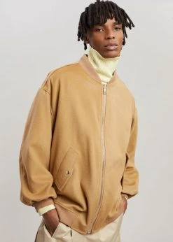 The Frankie Shop CLOTHING Hedy Bomber Jacket - Caramel