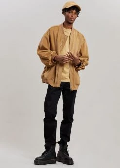 The Frankie Shop CLOTHING Hedy Bomber Jacket - Caramel