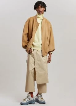 The Frankie Shop CLOTHING Hedy Bomber Jacket - Caramel