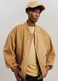 The Frankie Shop CLOTHING Hedy Bomber Jacket - Caramel
