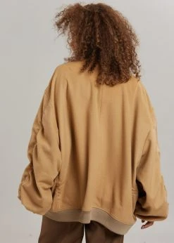 The Frankie Shop CLOTHING Hedy Bomber Jacket - Caramel