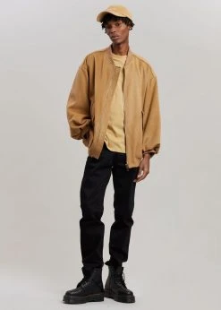 The Frankie Shop CLOTHING Hedy Bomber Jacket - Caramel