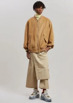 The Frankie Shop CLOTHING Hedy Bomber Jacket - Caramel