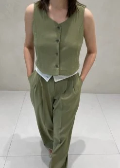 Beside You Holi Pants - Olive CLOTHING