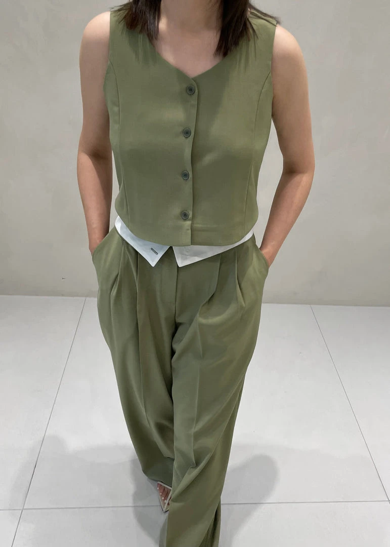 Beside You Holi Pants - Olive CLOTHING