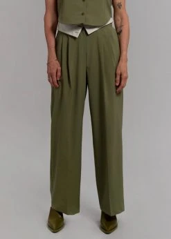 Beside You Holi Pants - Olive CLOTHING