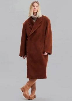 Paper Moon Holly Oversized Coat - Amber CLOTHING
