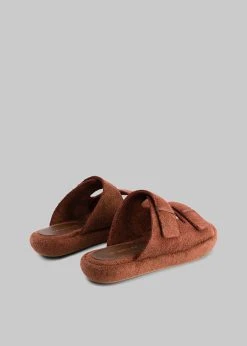 SHOES Ilio Smeraldo X TFS Terrycloth Chunky Sandal - Brown