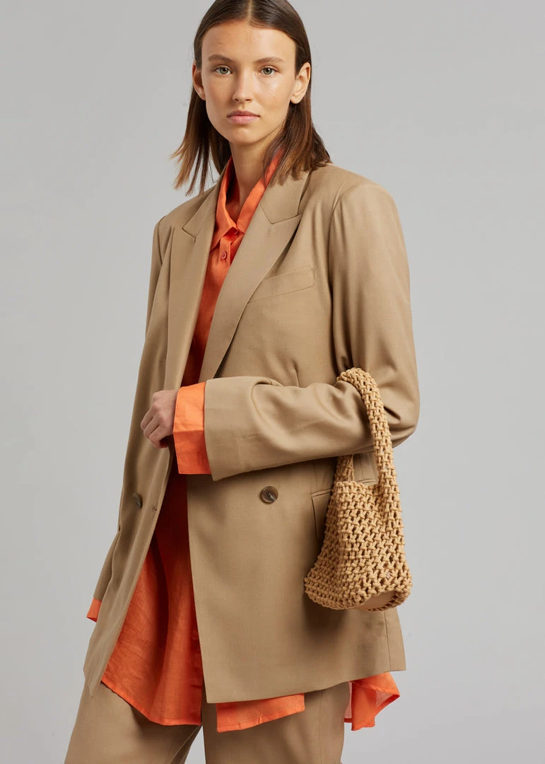 Blossom Irina Blazer - Camel CLOTHING