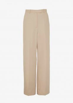 The Frankie Shop CLOTHING Isla Tailored Trousers - Natural
