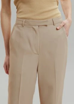 The Frankie Shop CLOTHING Isla Tailored Trousers - Natural