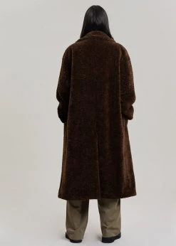 The Frankie Shop CLOTHING Jade Fuzzy Coat - Java