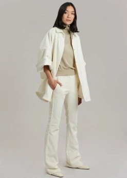 The Frankie Shop CLOTHING Janis Corduroy Pants - White