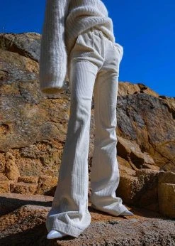 The Frankie Shop CLOTHING Janis Corduroy Pants - White