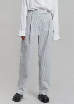 Beside You Jess Wide Pants - White Stripe CLOTHING