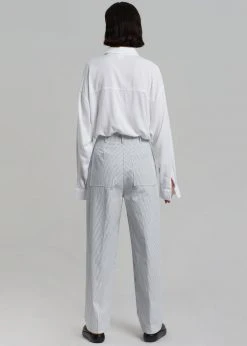 Beside You Jess Wide Pants - White Stripe CLOTHING