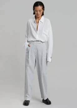Beside You Jess Wide Pants - White Stripe CLOTHING
