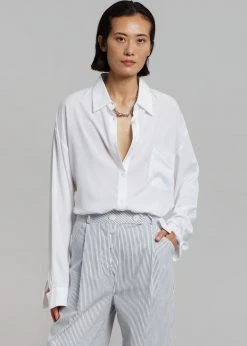 Beside You Jess Wide Pants - White Stripe CLOTHING