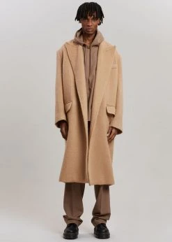 The Frankie Shop CLOTHING John Oversized Coat - Camel