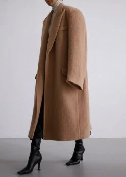 The Frankie Shop CLOTHING John Oversized Coat - Camel