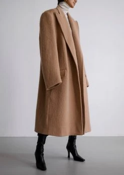 The Frankie Shop CLOTHING John Oversized Coat - Camel