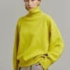 The Frankie Shop Joya Roll Neck Sweater - Citron