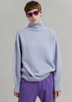 The Frankie Shop CLOTHING Joya Roll Neck Sweater - Lavender